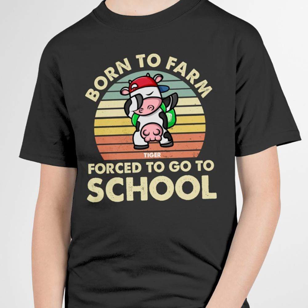 Personalized Custom Back To School Shirt, Born To Farm Force To Go To School, Back To School Gift
