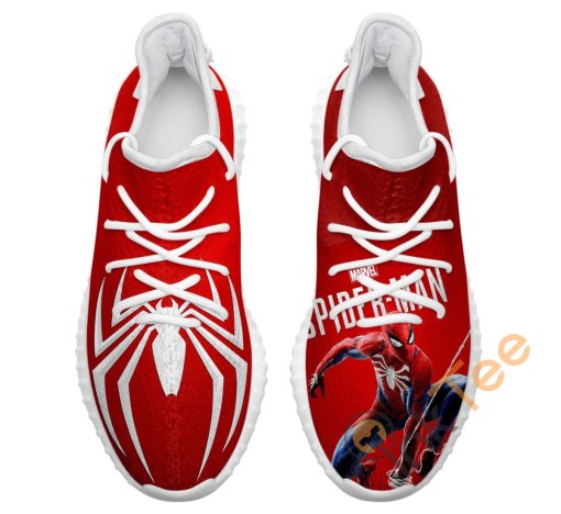 Buy Spider Man Custom Shoes Personalized Name Yeezy Sneakers