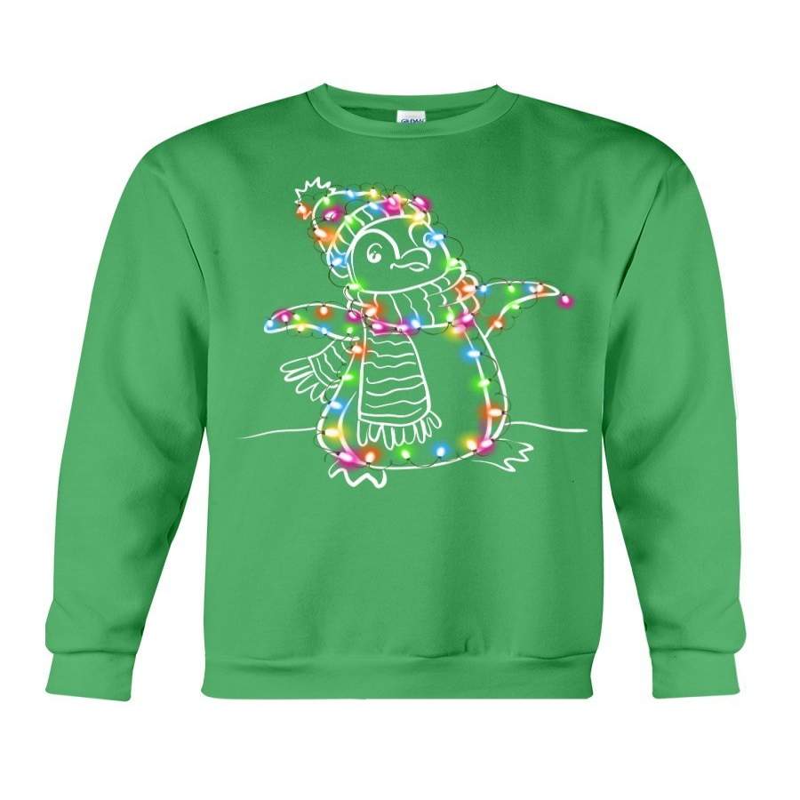 Penguin Coloful Lights Sweatshirt