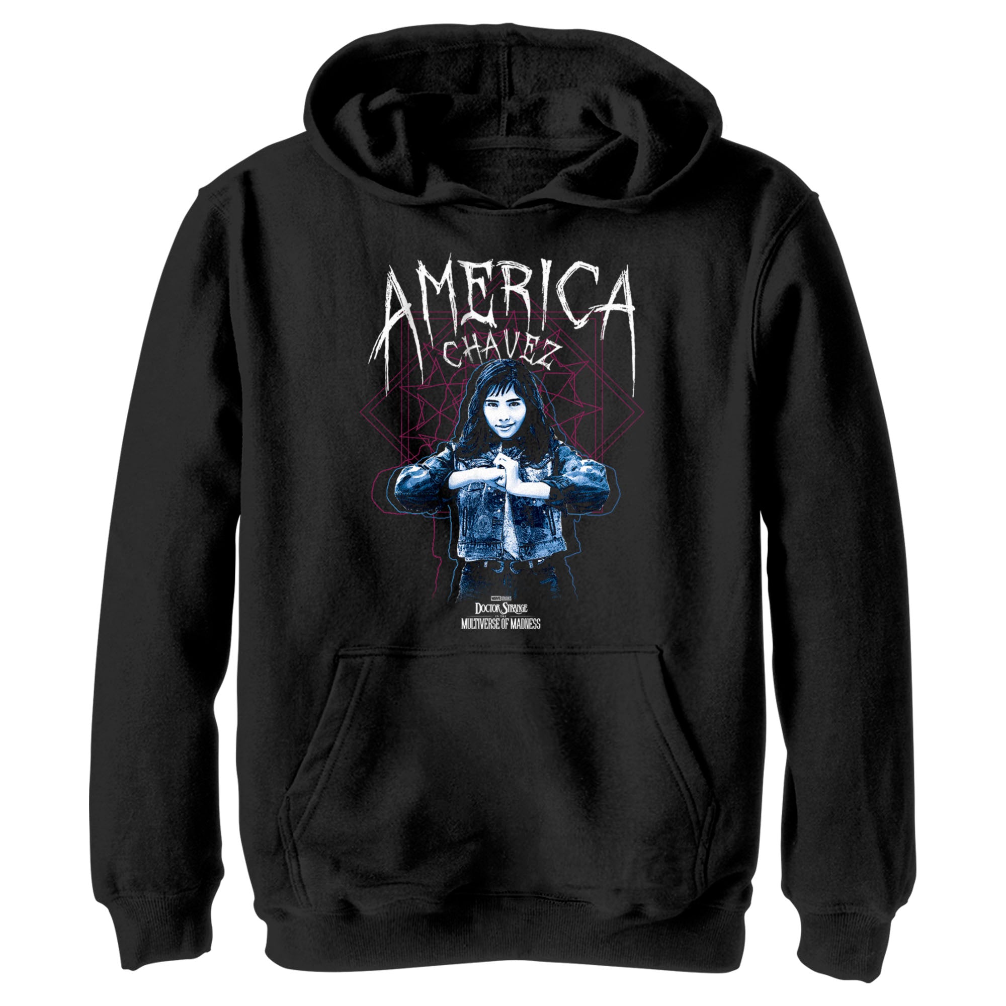 Boy’S Marvel Doctor Strange In The Multiverse Of Madness America Chavez Solo Pull Over Hoodie