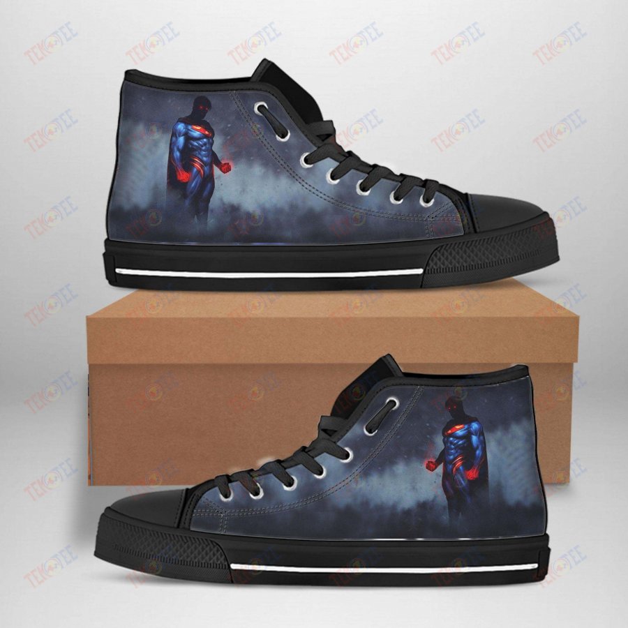 Mens Womens Superman Best Movie Character High Top Vans Shoes TMT545