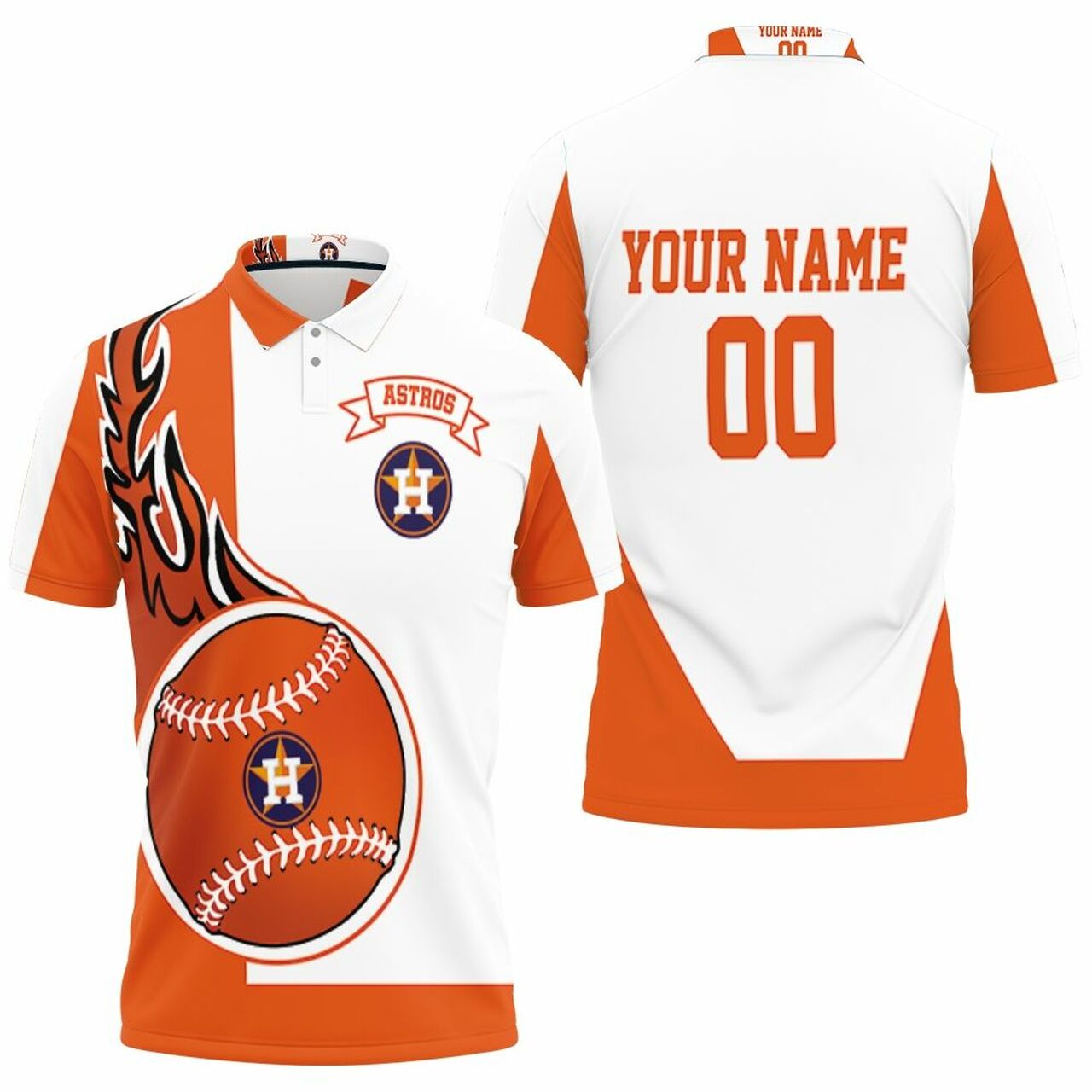 Houston Astros 3D Personalized Polo Shirt Model A31748