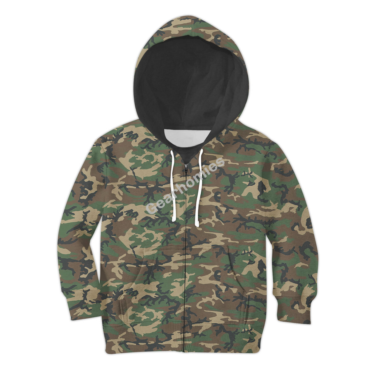 American Erdl Highland Camo Kid Zip Hoodie