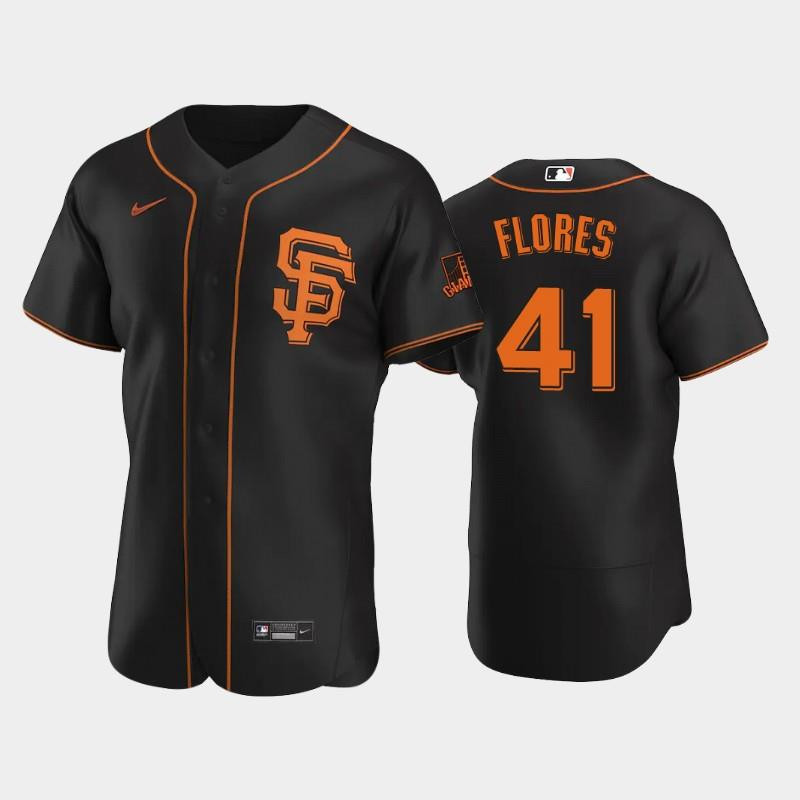 Black Giants 41 Wilmer Flores Alternate Jersey