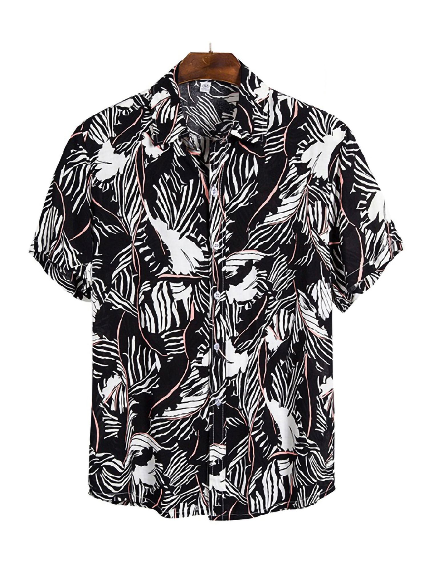 Leaves Black Nice Design Hawaii Shirt Ha6051