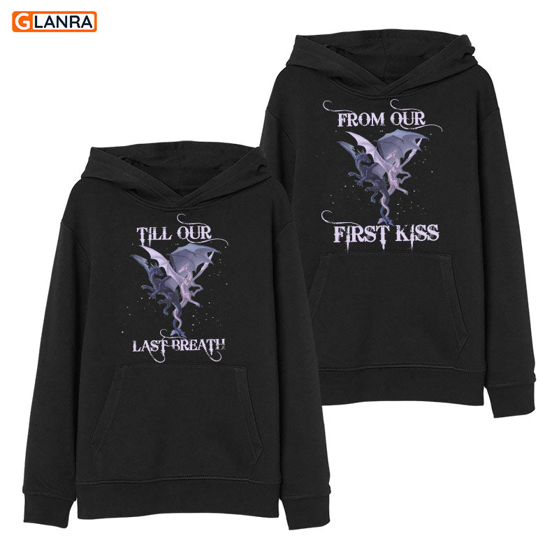 From Our First Kiss Till Our Last Breath Hoodie, Dragon Couple Hoodie, Couple Hoodie, Dragon Hoodie, Unisex Sweater, Sweatshirt