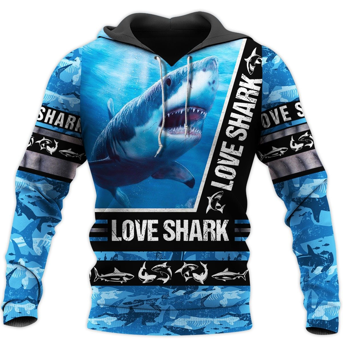 Love Shark 3D All Over Printed Shirts For Men And Women