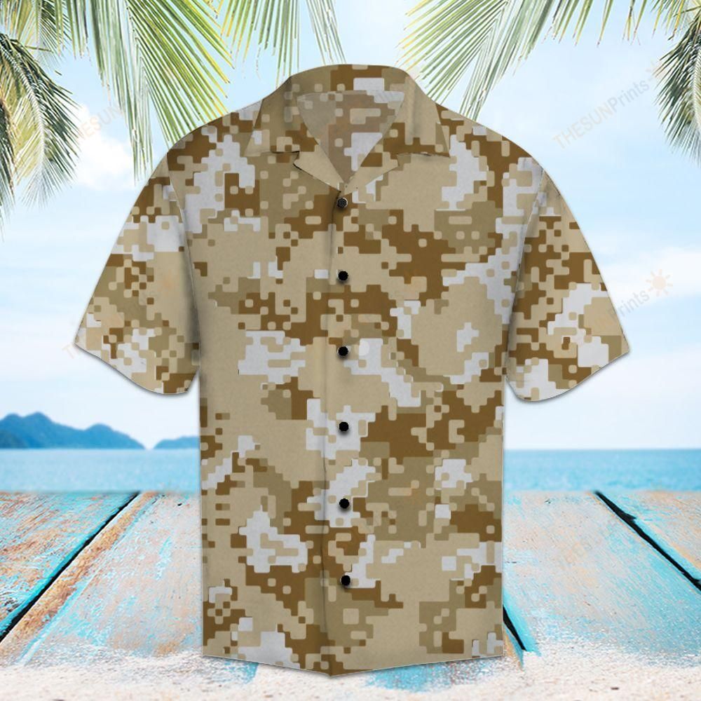 Amazing Marine Corps Camo Hawaiian Shirt Ha109044