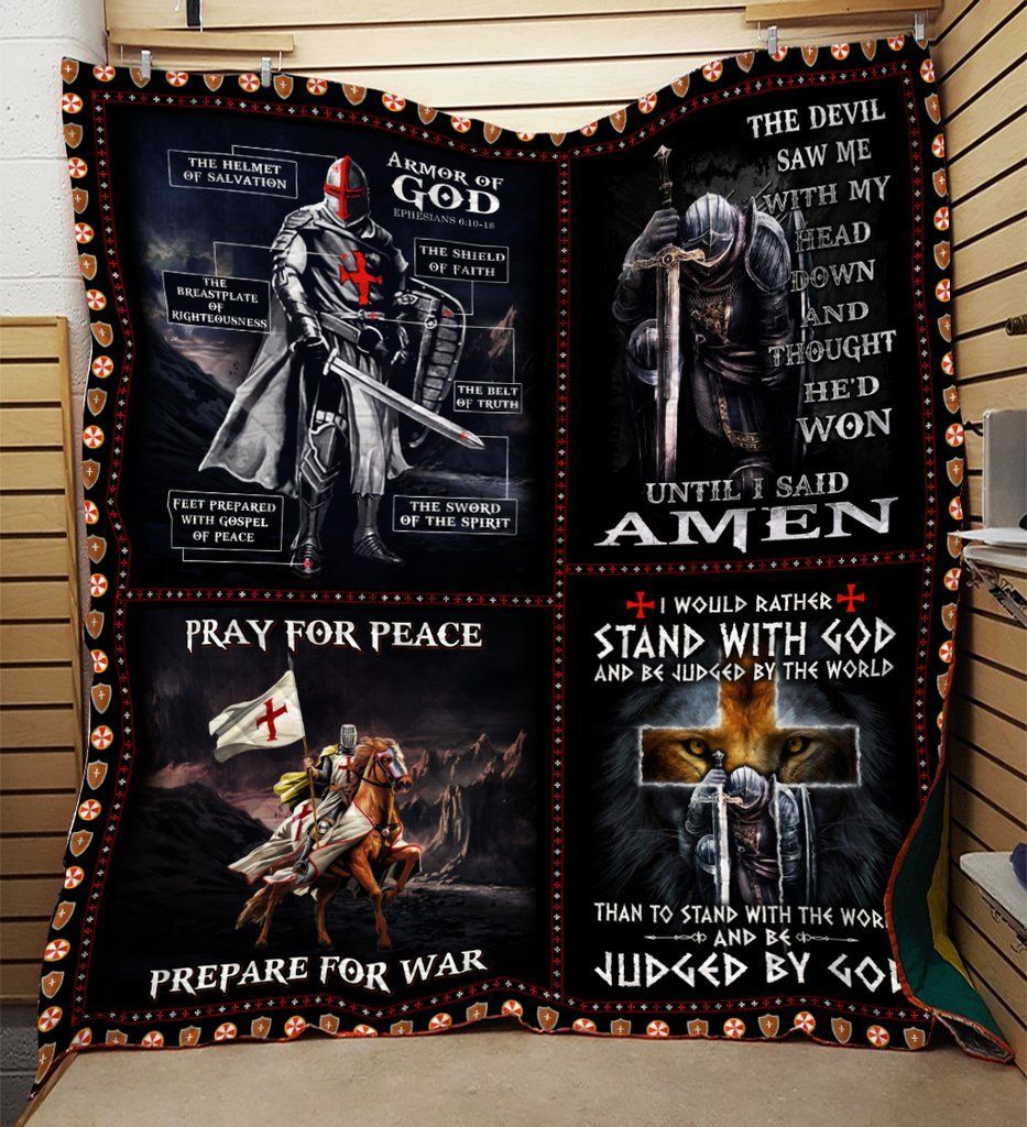 Knights Templar God 3D Quilt Blanket HGM35