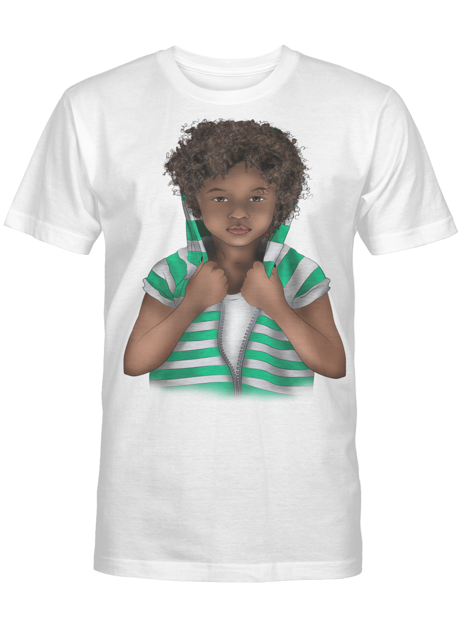 Shirt For Black Kid African Curly Hair Kid Tshirt