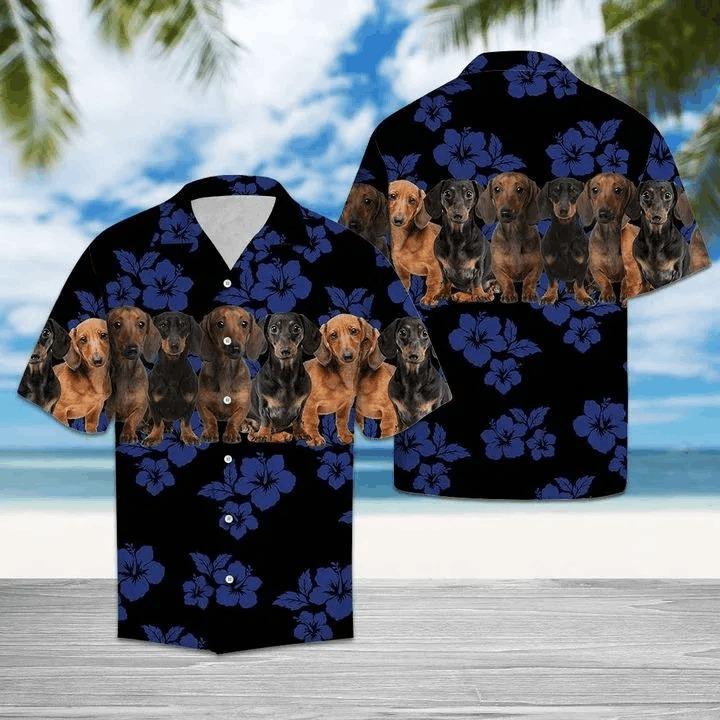 Awesome Dachshund Hawaiian Shirt | Unisex | Full Size | Adult | Colorful | HW1591