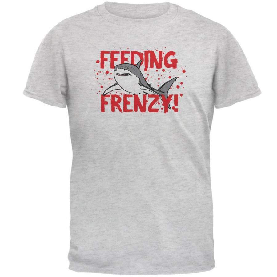 Shark Bloody Feeding Frenzy Mens T Shirt