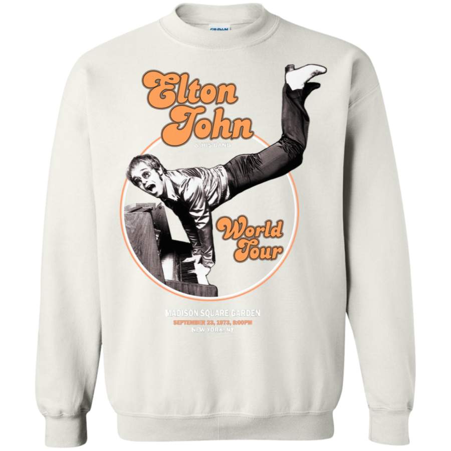 Elton John T Shirt – Madison Square Garden 1973 Pullover Sweatshirt