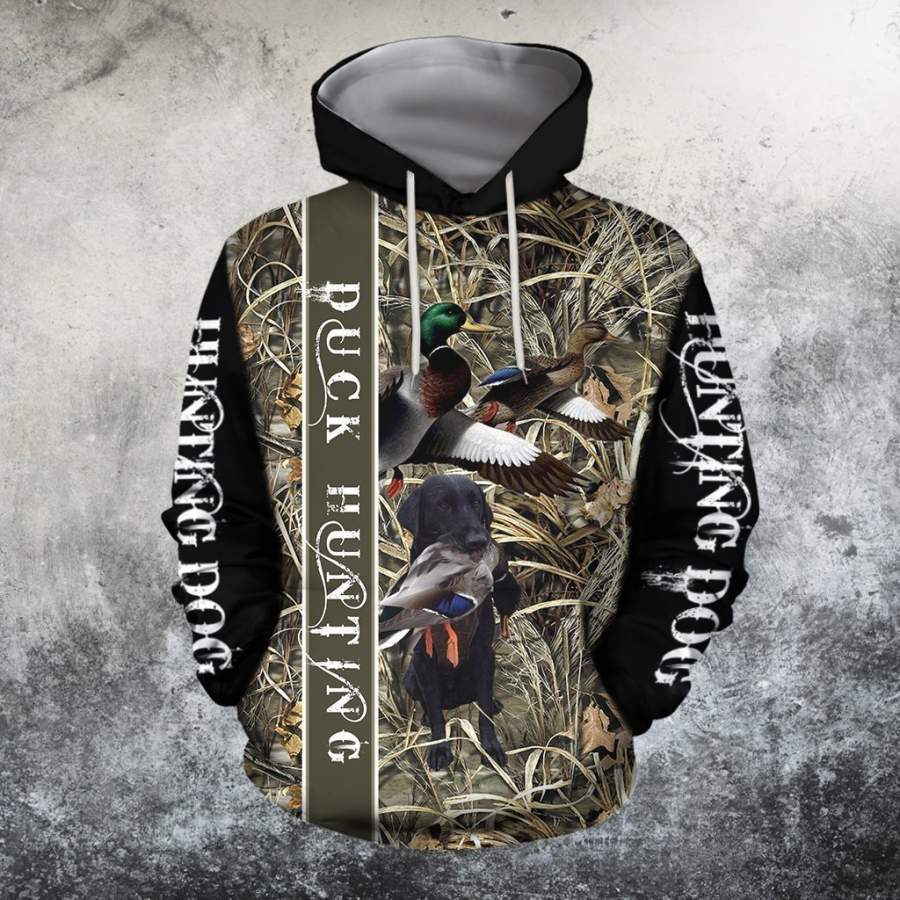 3D All Over Printed Duck Hunting Hoodie