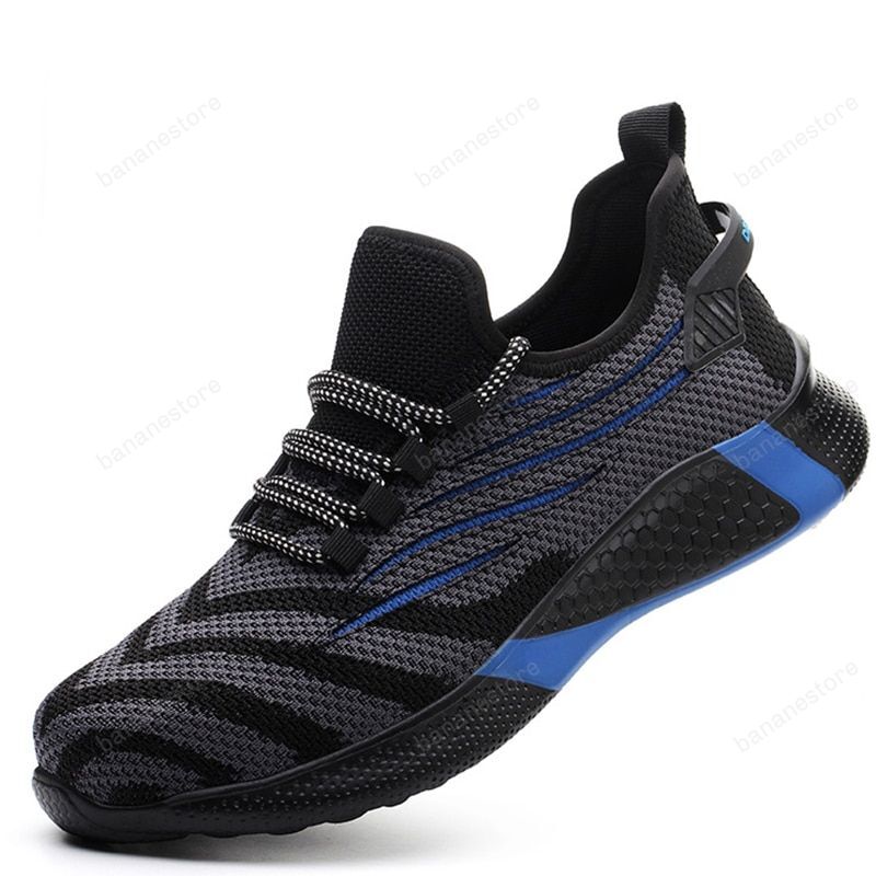 Men Work Safety Shoes Anti-Puncture Working Sneakers Male Indestructible Work Shoes Men Boots Lightweight Men Shoes Safety Boots