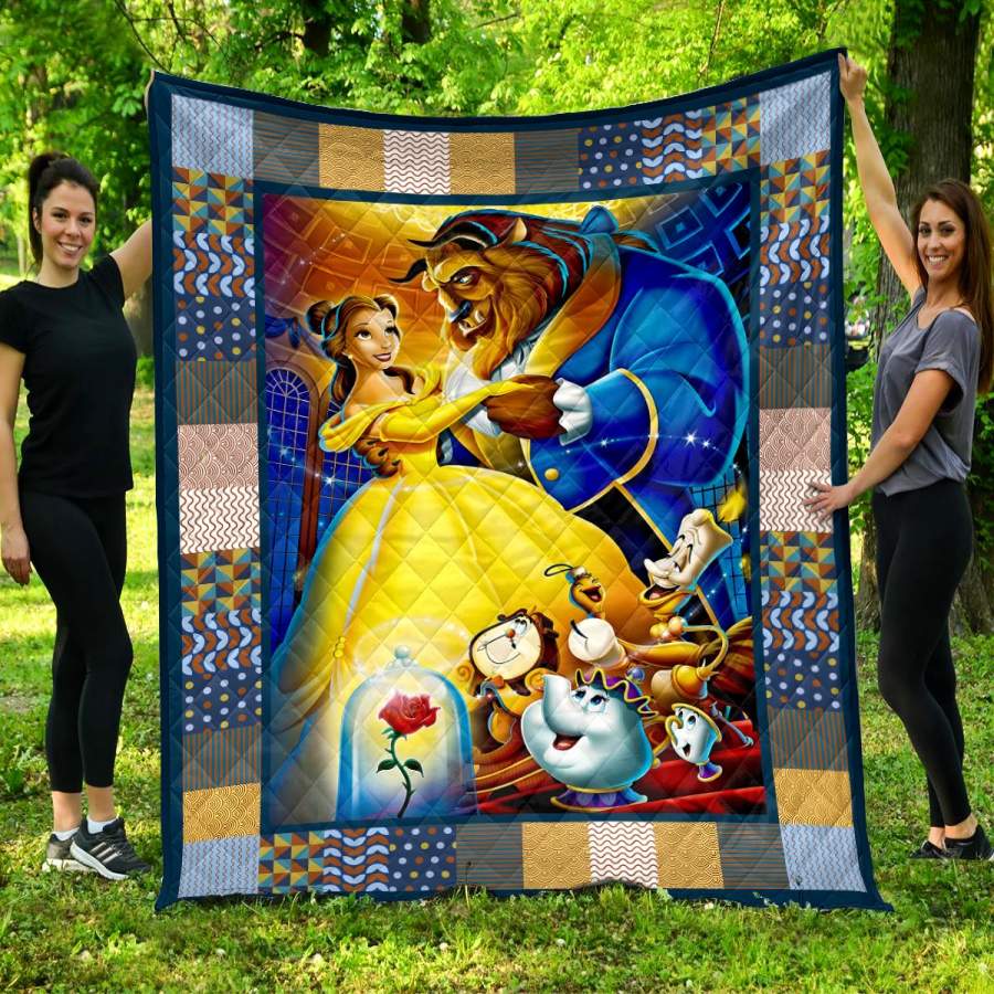 beauty and the beast quilt and blanket