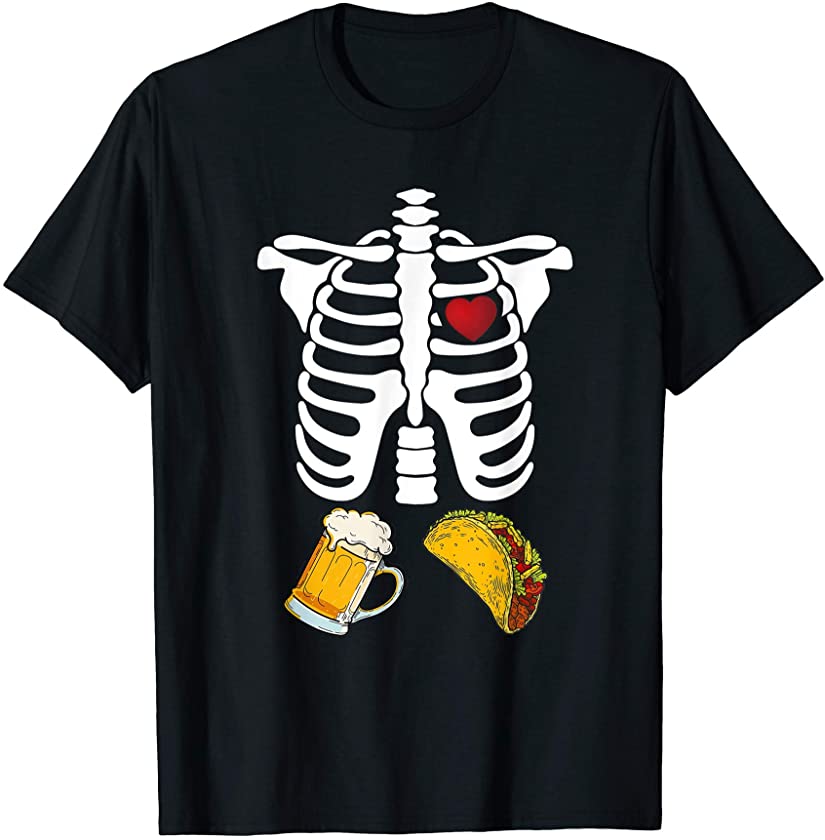 Beer Tacos Skeleton – Best Cinco De Mayo Beer Drink Gift T-Shirt