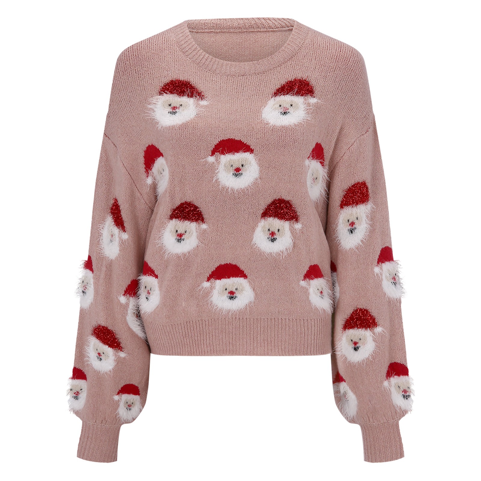 Christmas Sweater Knitted Pullovers 2022 Autumn Winter Long Sleeve Tops Knitwear Cute Sweater Baggy Pink Knitted Sweaters Jumper alx