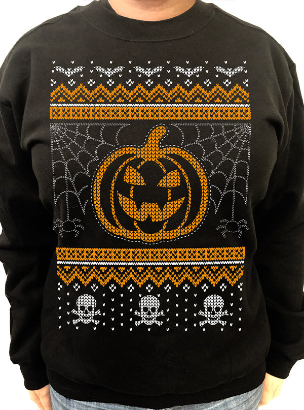 Unisex Creepy Ugly Christmas Crewneck Sweatshirt By Cartel Ink