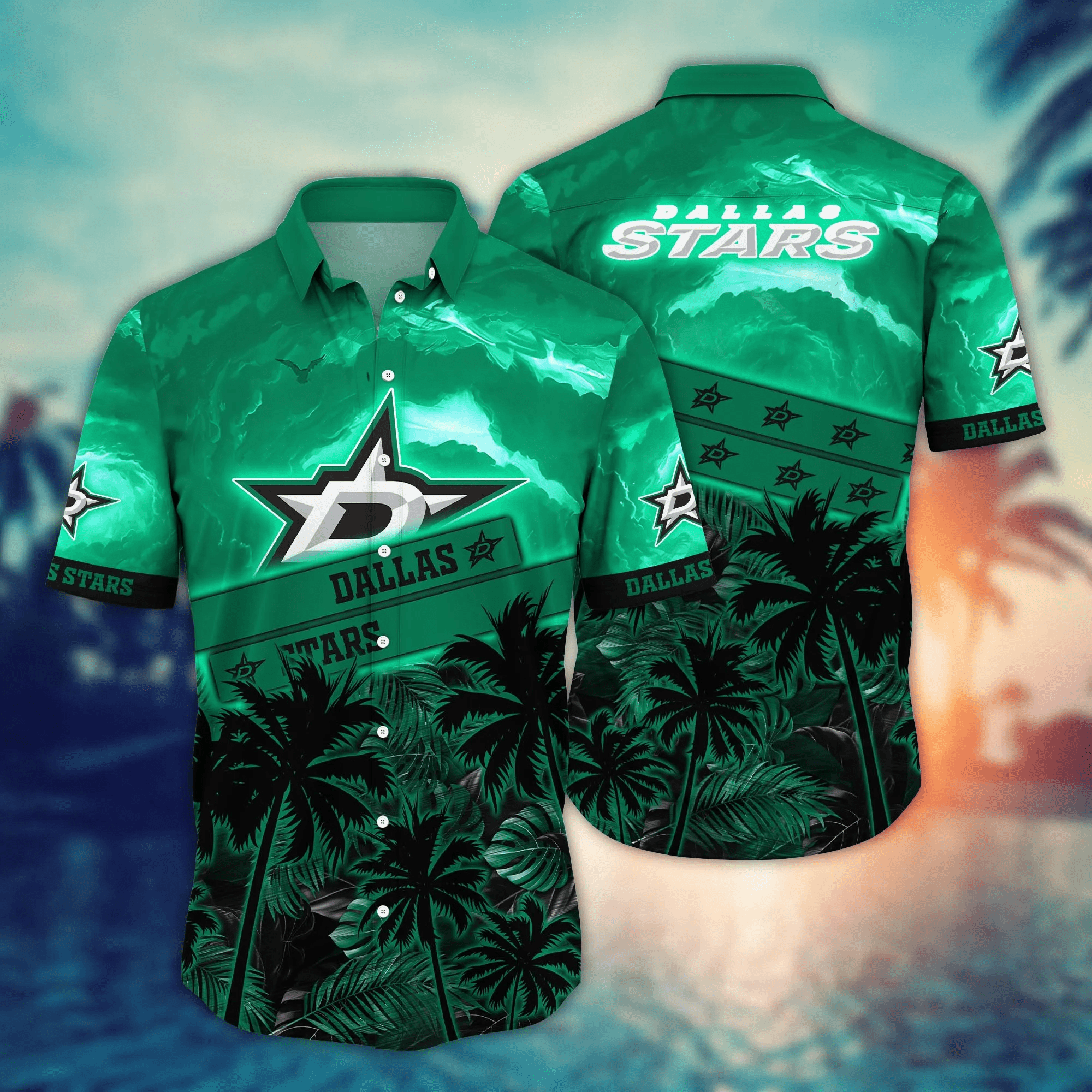 Dallas Stars Nhl Hawaiian Shirt Augusttime Aloha Shirt