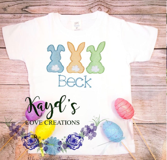 Boy Easter Bunny Trio Shirt