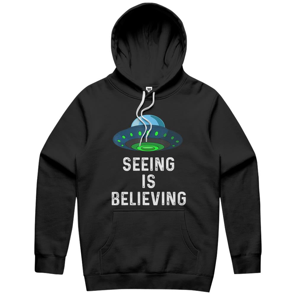 Ailen Shirt, Ufo Shirt, Ufo Hoodie, Ufo Tee Shirt, Hoodie Ufo, Funny Seeing Is Believing Ufo Alien Ariel Object Sarcasm Hoodie