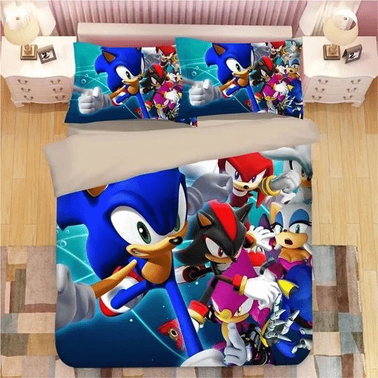 Sonic The Hedgehog 26 Duvet Quilt Bedding Set 4