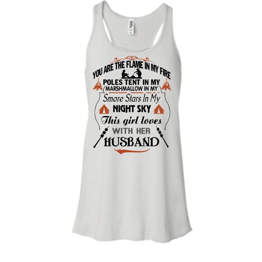 This Girl Loves Camping With Her Husband Shirt, Couple Shirt