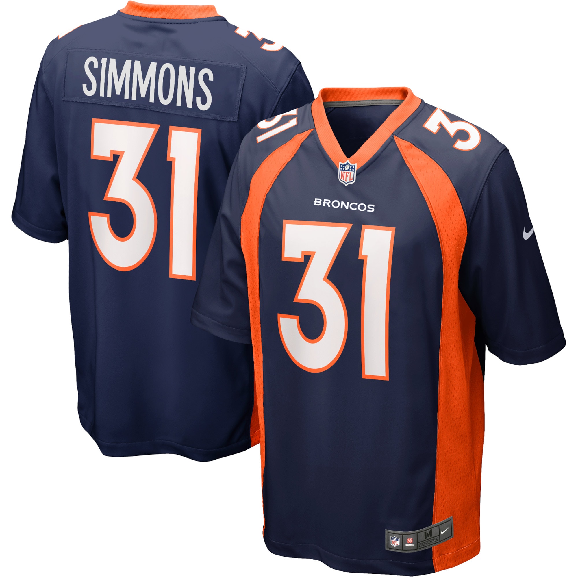 Justin Simmons Denver Broncos Alternate Game Jersey – Navy