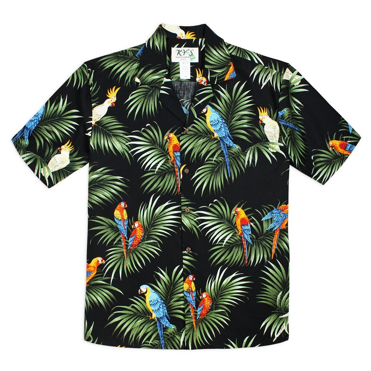 Parrot Party Black Awesome Design Hawaii Shirt Ha109233