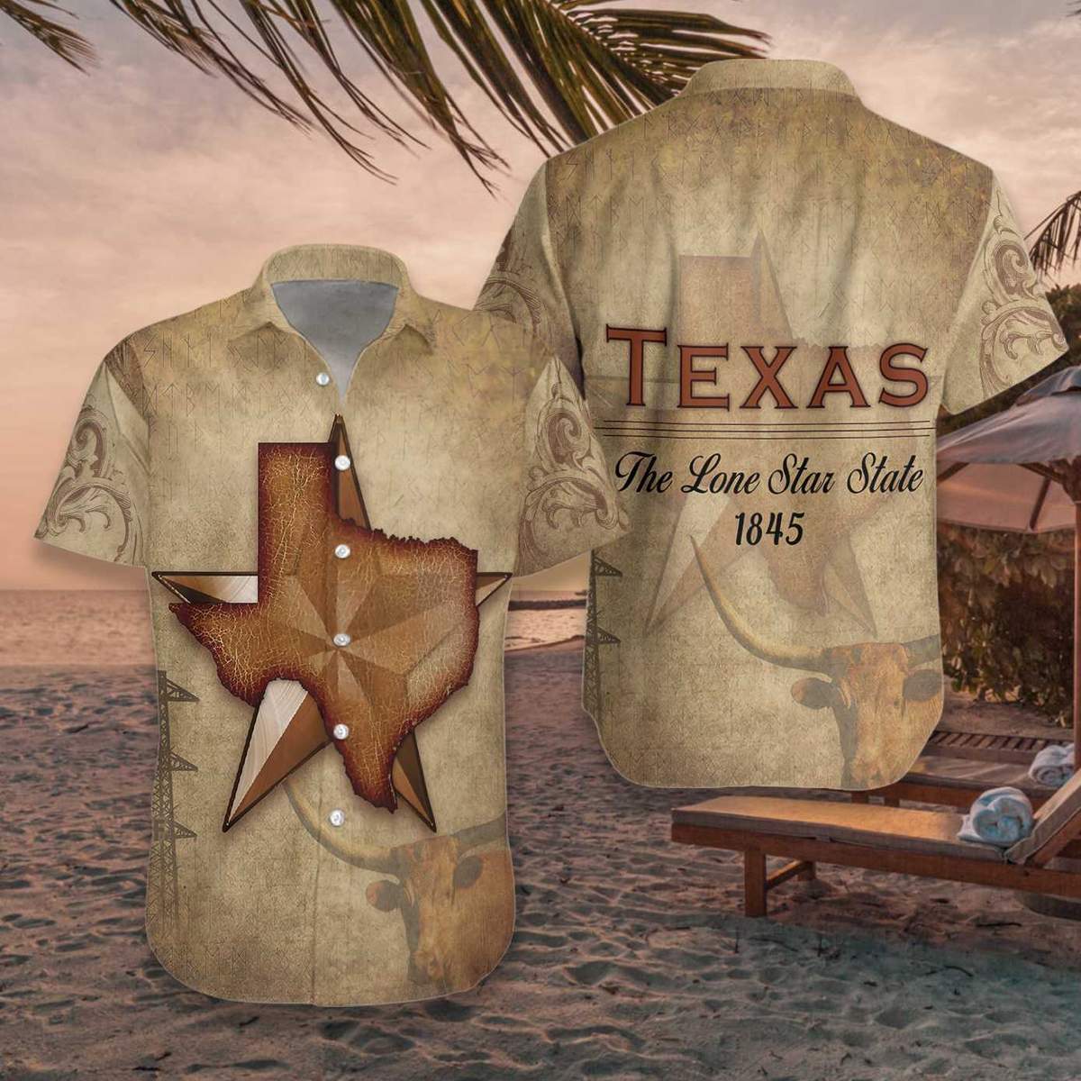 Texas The Lone Star State Hawaii Shirt Ha26701