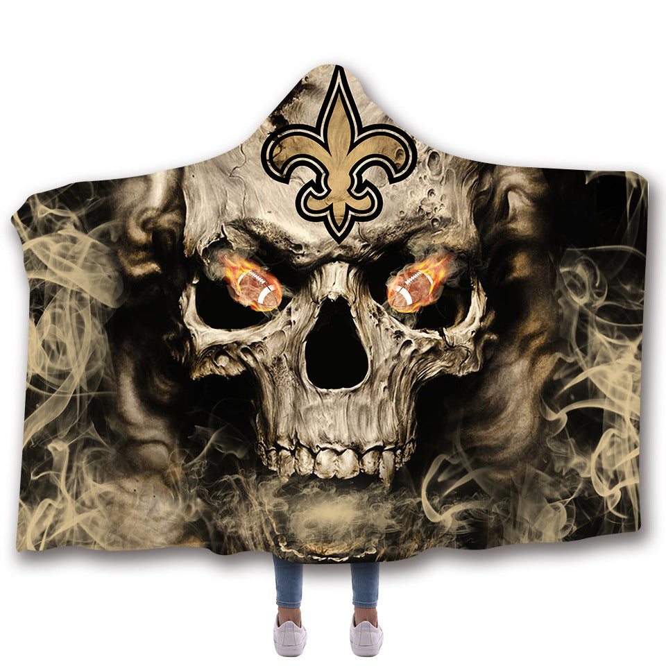 New Orleans Saints Gift For Fan 3D Full Printing Hooded Blanket Saints 1895