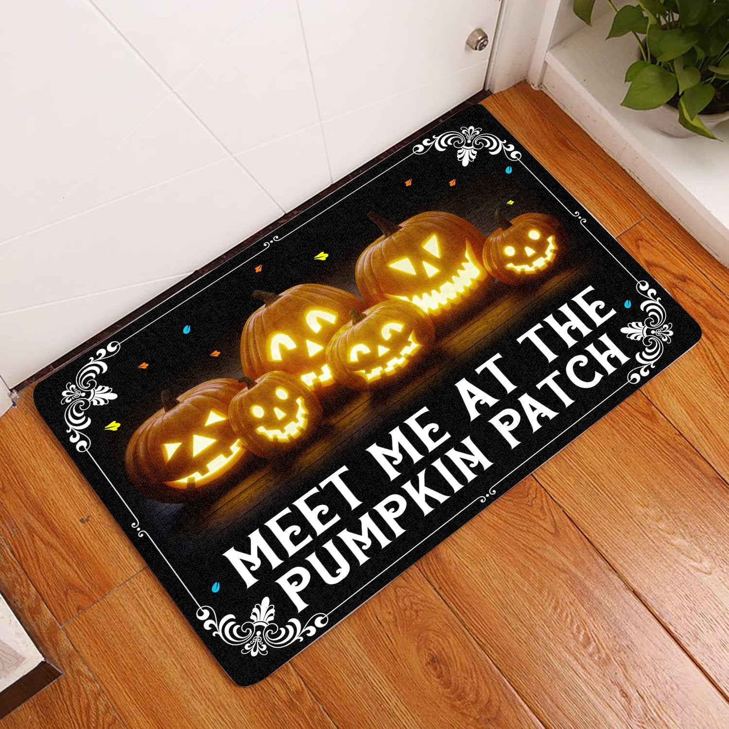 Meet Me At The Pumpkin Patch All Over Printing Doormat Pre2125