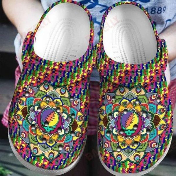 Grateful Dead Crocs Crocband Clog Unisex Fashion Style For Women Men Nd