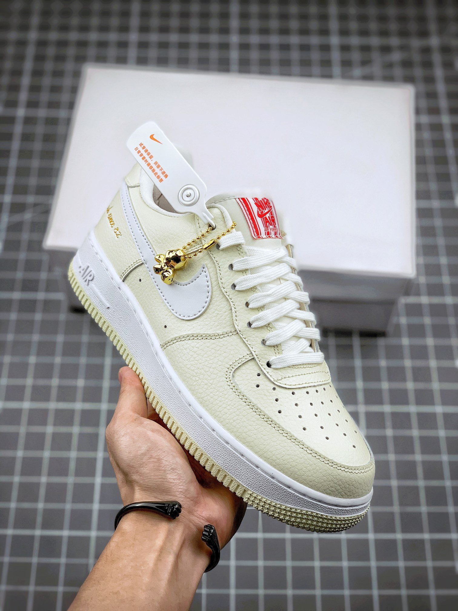 Nike Air Force 1 Low Popcorn Coconut MilkWhite-University Red 5340400