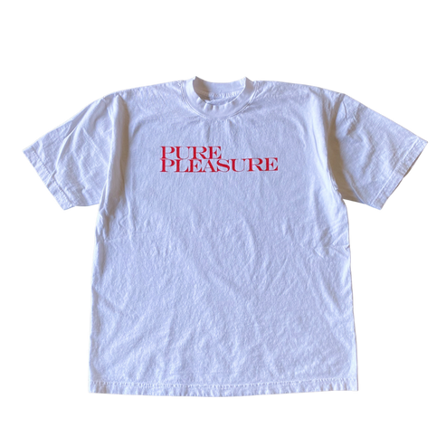 Pure Pleasure Text Tee Shirt Outfit  For Men  For Women