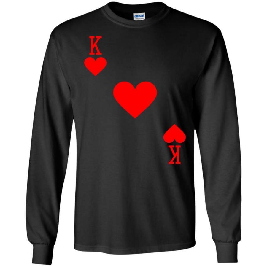 King of Hearts Costume Halloween Deck of Cards LS shirt/Sweatshirt/Hoodie