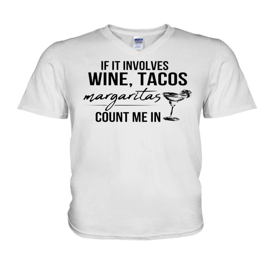 Wine Tacos Margaritas Limited Classic T-Shirt Guys V-Neck