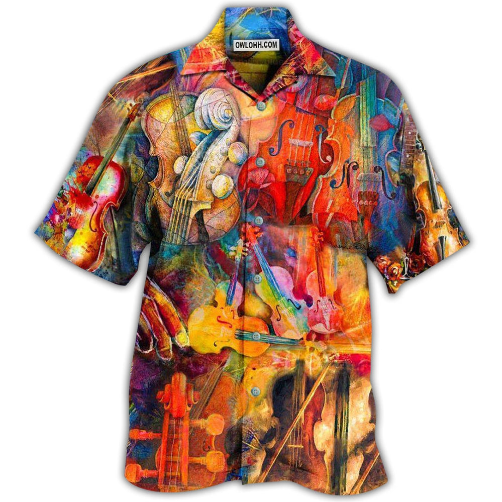 Violin Music Is My Soul Mix Color – Hawaiian Shirt  – Owl Ohh