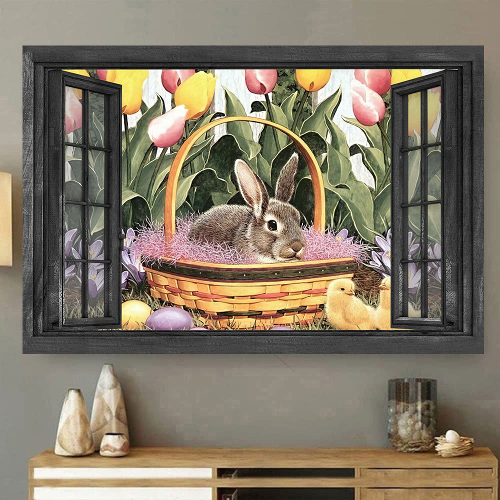 Bunny Rabbit 3D Wall Art Painting Art 3D Farm Animals Home Decoration Gift Idea Birthday