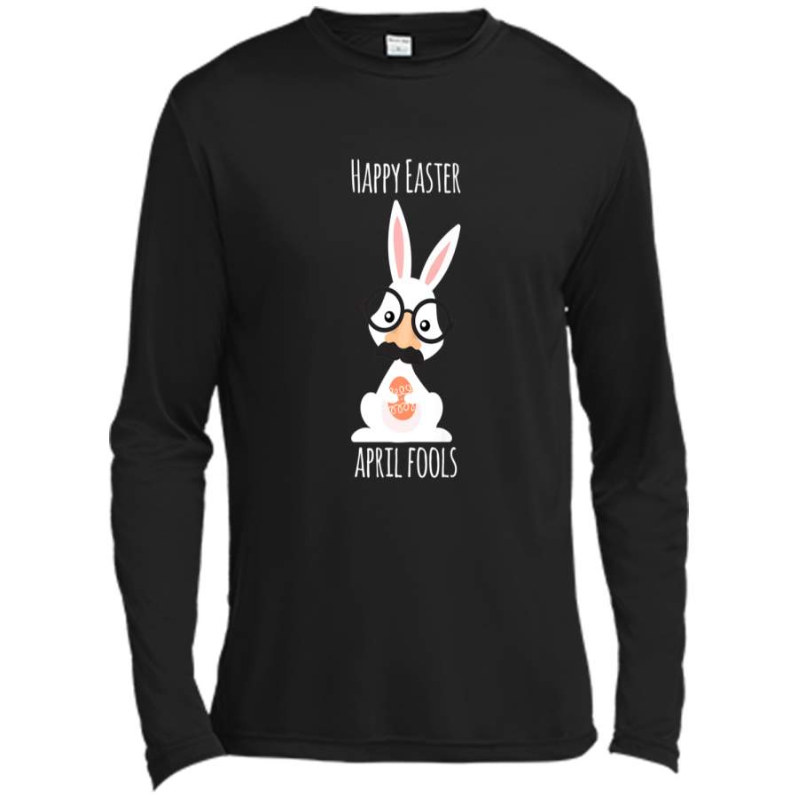 Cute Kawaii April Fools Easter Bunny T-Shirt Long Sleeve Moisture Absorbing Shirt