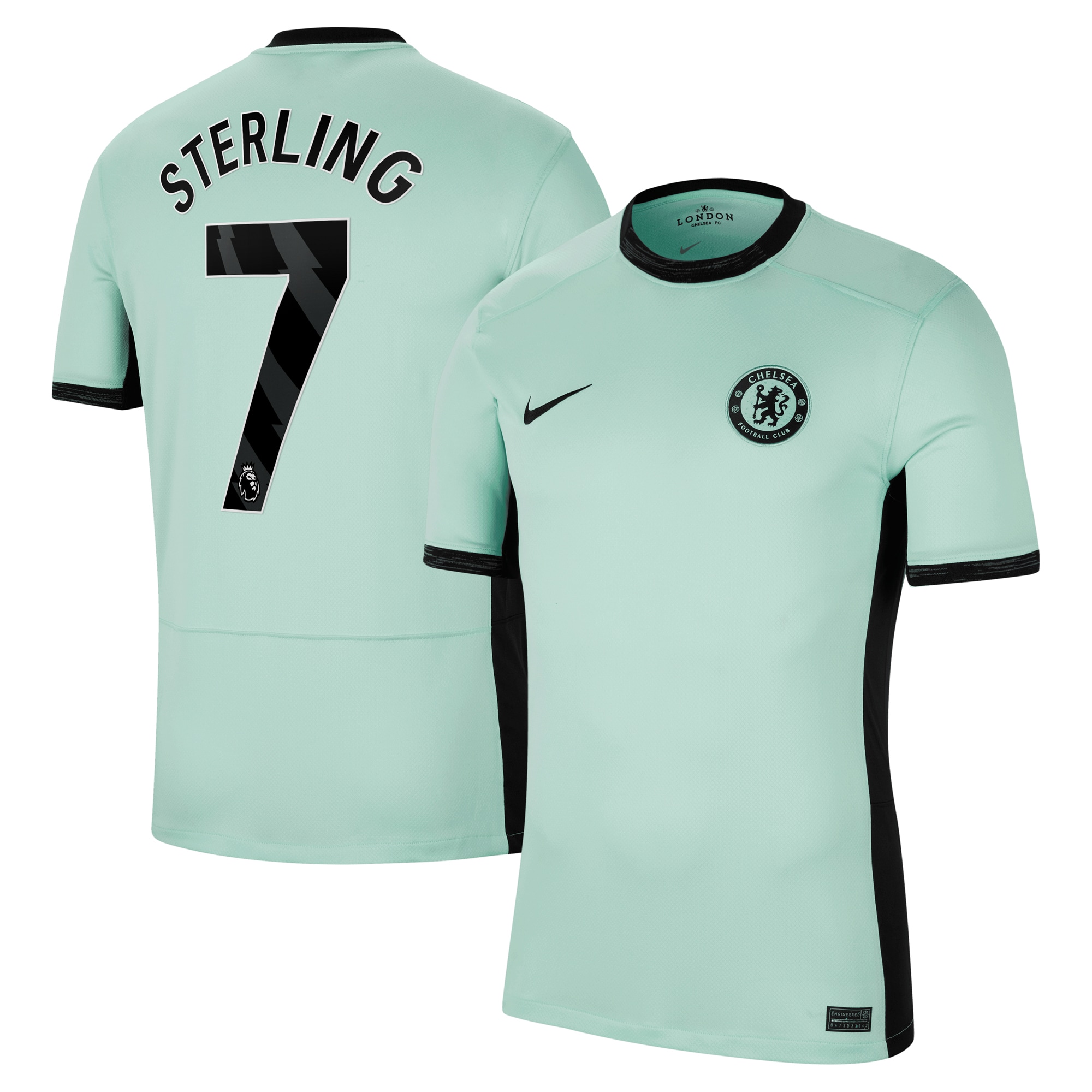 Raheem Sterling Chelsea 2023/24 Third Stadium Replica Player Jersey – Mint