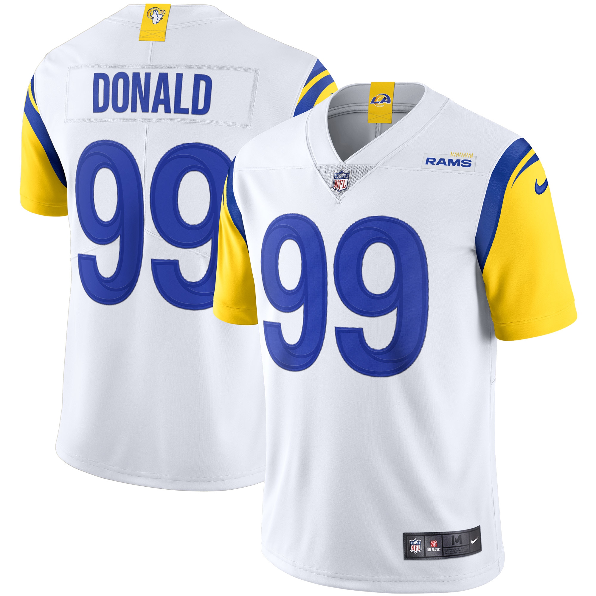 Aaron Donald Los Angeles Rams Alternate Vapor Limited Jersey – White