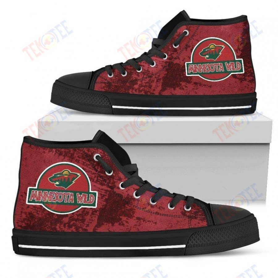 Mens Womens Minnesota Wild High Top Shoes Jurassic Parktop Quality TMT957