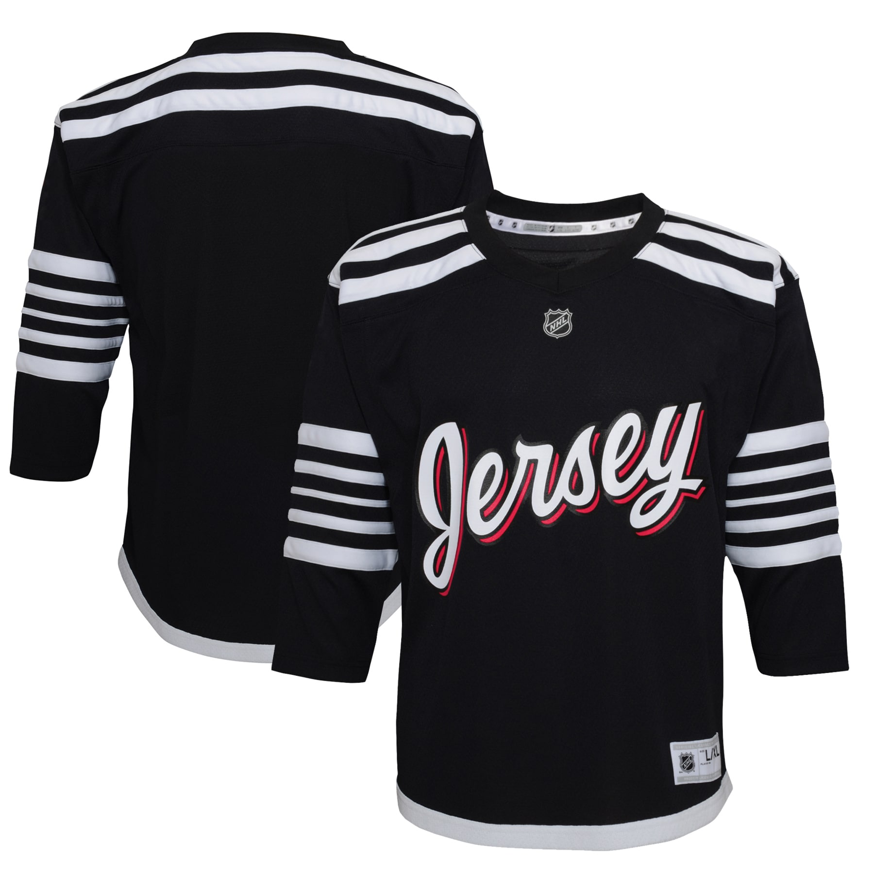 New Jersey Devils Youth 2021/22 Alternate Replica Jersey – Black