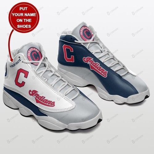 Cleveland Indians Customized Air Jordan 13 For Fan Shoes Sport Sneakers