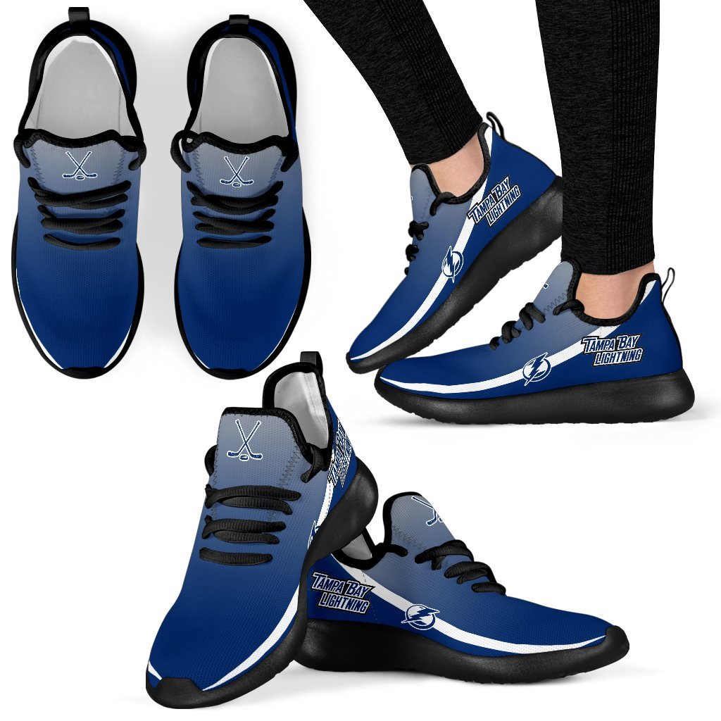 Style Top Logo Tampa Bay Lightning Mesh Knit Sneakers