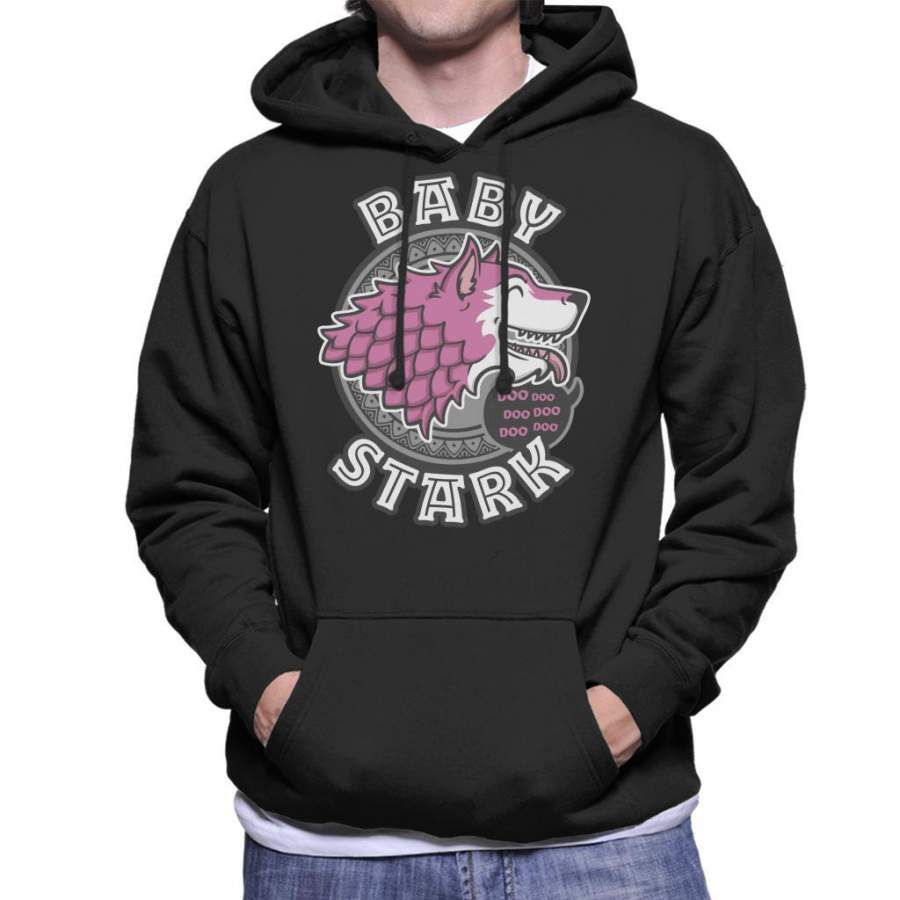 Baby Daughter Stark Baby Shark Family Game Of Thrones Men’s Hooded Sweatshirt