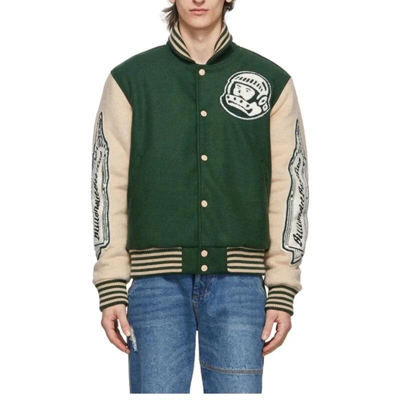 Talishko™ – Heart Mind Green Baseball Jacket