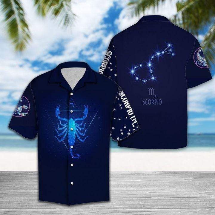 Discover Cool Scorpion Horoscope Zodiac Hawaii Shirt Birthday Gifts Ha91216